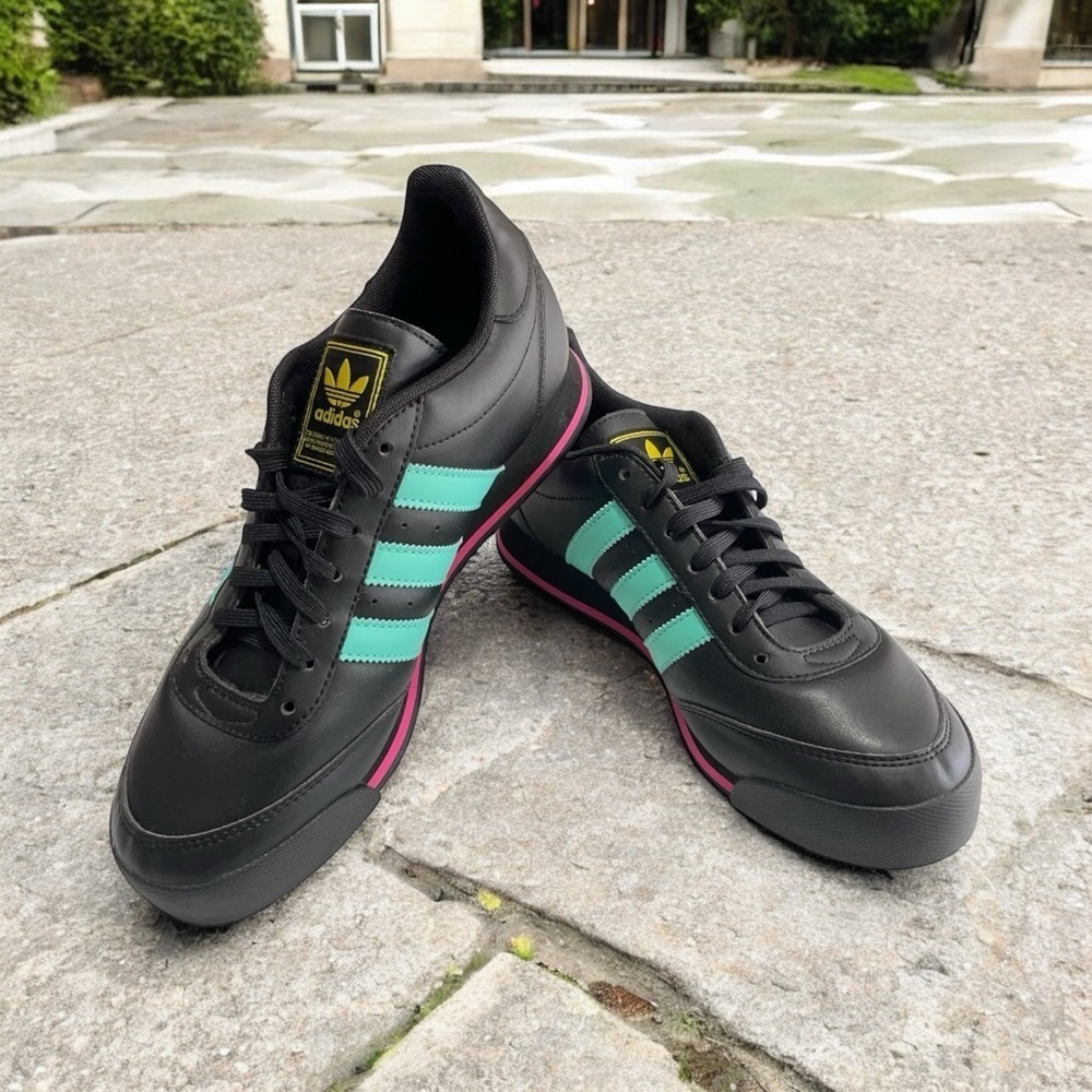 ADIDAS Black, Pink, Yellow and Aqua "Orion 2" Sneakers size 6 NWOT